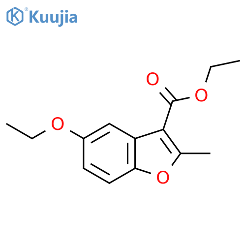 Ethyl 5-ethoxy-2-methyl-1-benzofuran-3-carboxylate structure