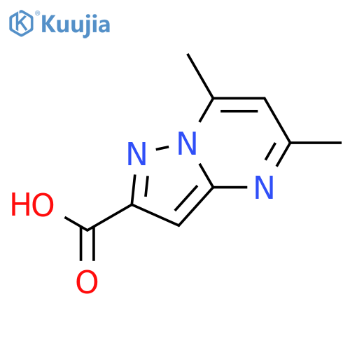 5,7-Dimethylpyrazolo[1,5-a]pyrimidine-2-carboxylic acid structure