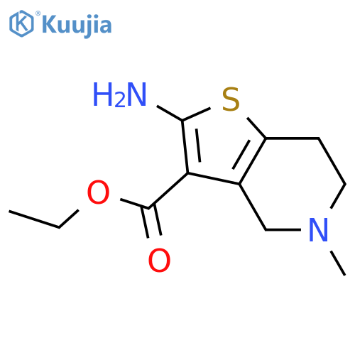 Ethyl 2-Amino-5-methyl-4,5,6,7-tetrahydrothieno[3,2-C]pyridine-3-carboxylate structure