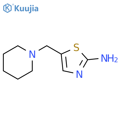5-Piperidin-1-ylmethyl-thiazol-2-ylamine structure