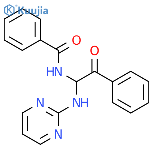 N-{2-oxo-2-phenyl-1-(pyrimidin-2-yl)aminoethyl}benzamide structure