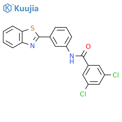N-[3-(1,3-benzothiazol-2-yl)phenyl]-3,5-dichlorobenzamide structure
