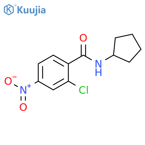 2-Chloro-n-cyclopentyl-4-nitrobenzamide structure