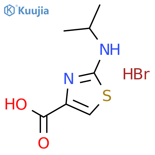 2-(isopropylamino)-1,3-thiazole-4-carboxylic acid hydrobromide structure