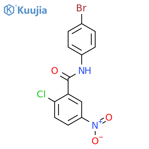 N-(4-bromophenyl)-2-chloro-5-nitrobenzamide structure