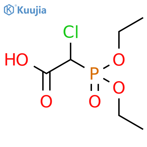 2-Chloro-2-diethoxyphosphoryl-acetic Acid structure