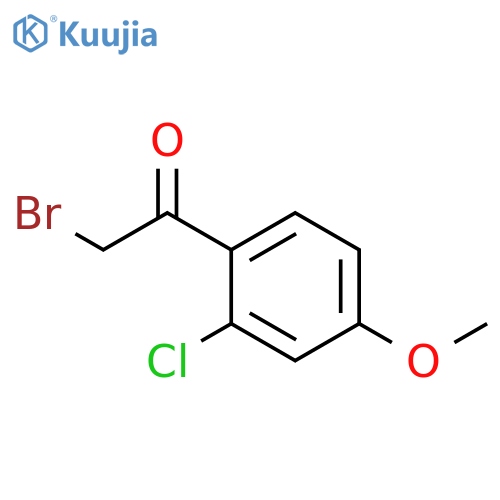 2-Bromo-1-(2-chloro-4-methoxyphenyl)ethanone structure