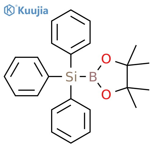 2-(Triphenylsilyl)-4,4,5,5-tetramethyl-1,3,2-dioxaborolane structure