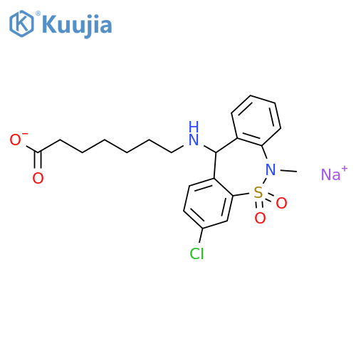 Tianeptine sodium salt structure