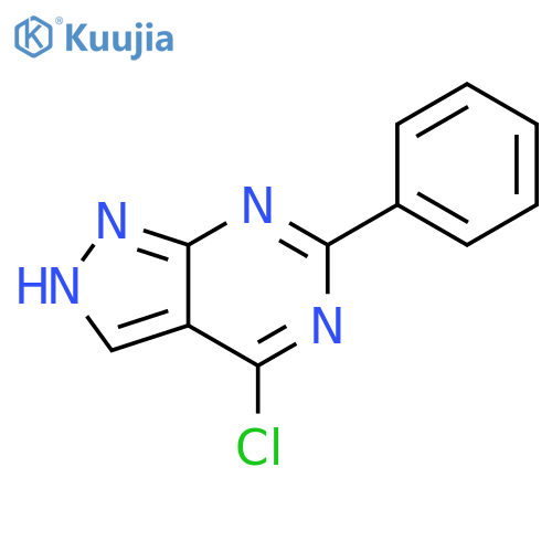1H-Pyrazolo[3,4-d]pyrimidine, 4-chloro-6-phenyl- structure