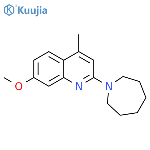 2-azepan-1-yl-4-methyl-7-(methyloxy)quinoline structure