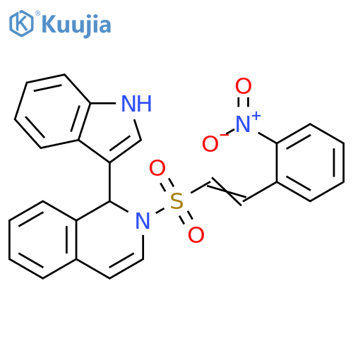 1,2-Dihydro-1-(1H-indol-3-yl)-2-[[2-(2-nitrophenyl)ethenyl]sulfonyl]isoquinoline structure