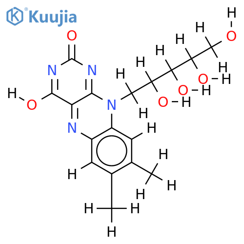 (-)-Riboflavin structure