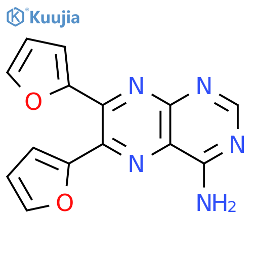 4-Pteridinamine,6,7-di-2-furanyl- structure