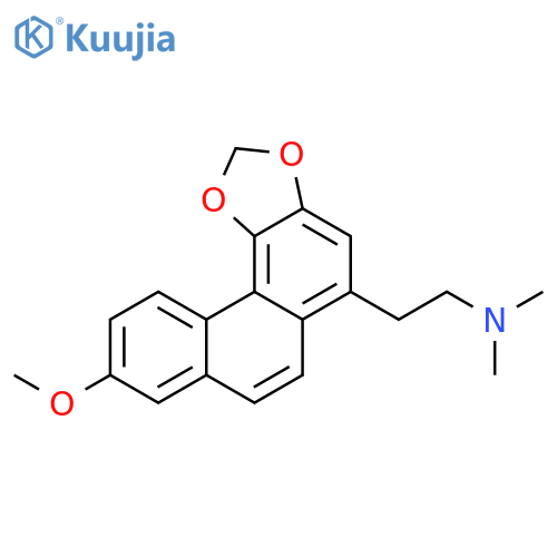 Phenanthro[4,3-d]-1,3-dioxole-5-ethanamine,9-methoxy-N,N-dimethyl- structure