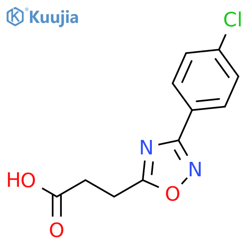 3-3-(4-Chlorophenyl)-1,2,4-oxadiazol-5-ylpropanoic Acid structure