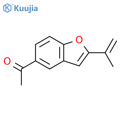 Ethanone,1-[2-(1-methylethenyl)-5-benzofuranyl]- structure
