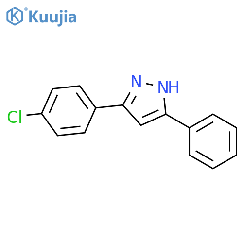 1H-Pyrazole, 3-(4-chlorophenyl)-5-phenyl- structure