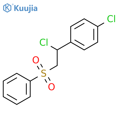 Benzene,1-chloro-4-[1-chloro-2-(phenylsulfonyl)ethyl]- structure