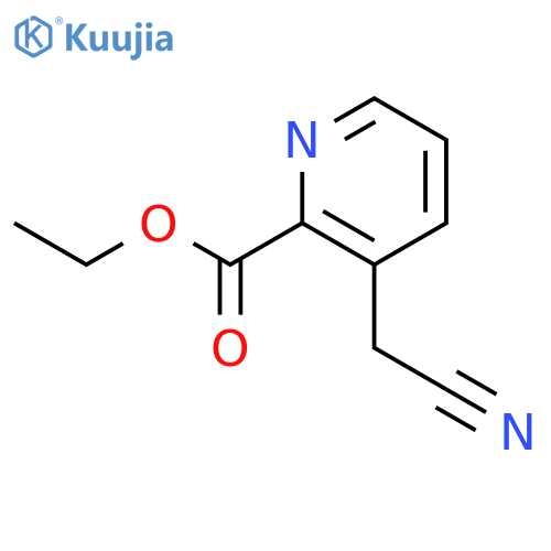 Ethyl 3-(cyanomethyl)picolinate structure