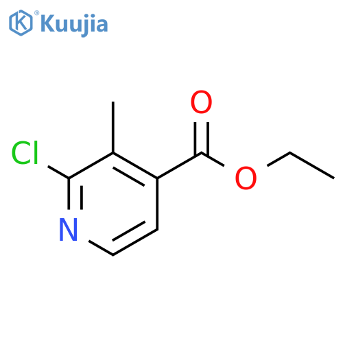 ethyl 2-chloro-3-methylpyridine-4-carboxylate structure