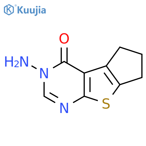 11-amino-7-thia-9,11-diazatricyclo[6.4.0.02,?]dodeca-1(8),2(6),9-trien-12-one structure