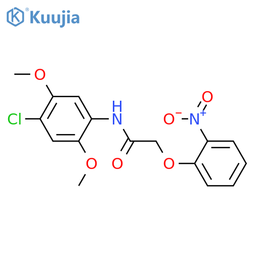 N-(4-chloro-2,5-dimethoxyphenyl)-2-(2-nitrophenoxy)acetamide structure