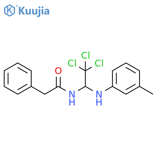 2-phenyl-N-{2,2,2-trichloro-1-(3-methylphenyl)aminoethyl}acetamide structure