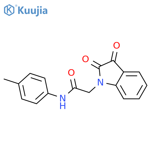 2-(2,3-Dioxo-2,3-dihydro-1H-indol-1-yl)-N-(4-methylphenyl)acetamide structure