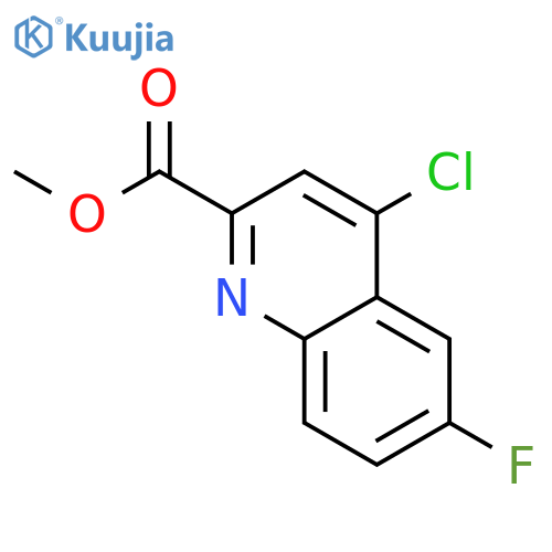 Methyl 4-chloro-6-fluoroquinoline-2-carboxylate structure