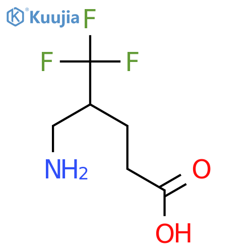 5-amino-4-(trifluoromethyl)pentanoic acid structure