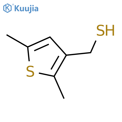 (2,5-dimethylthiophen-3-yl)methanethiol structure