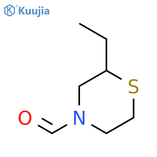 4-Thiomorpholinecarboxaldehyde,2-ethyl- structure
