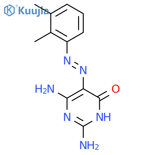 4(3H)-Pyrimidinone,2,6-diamino-5-[2-(2,3-dimethylphenyl)diazenyl]- structure