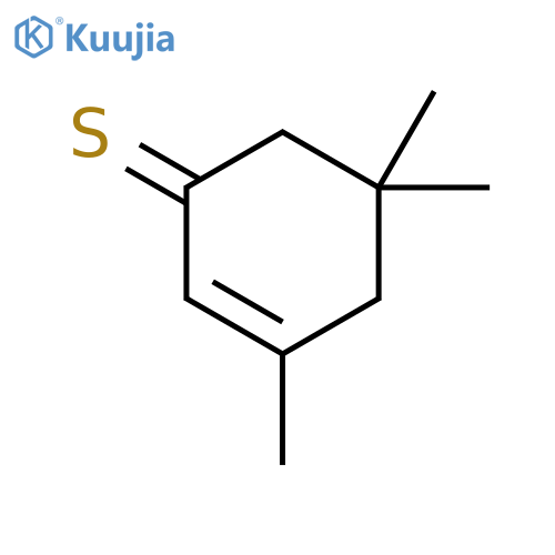 2-Cyclohexene-1-thione, 3,5,5-trimethyl- structure