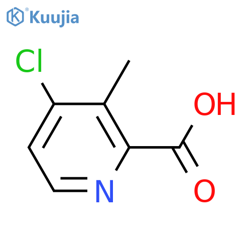 4-chloro-3-methylpyridine-2-carboxylic acid structure