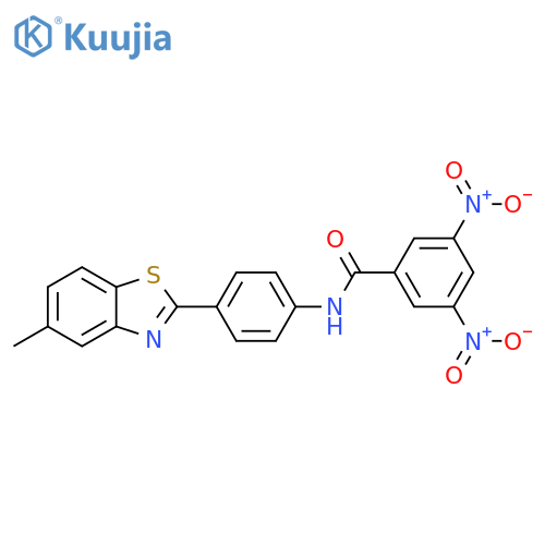 N-[4-(5-Methylbenzothiazol-2-yl)phenyl]-3,5-dinitrobenzamide structure