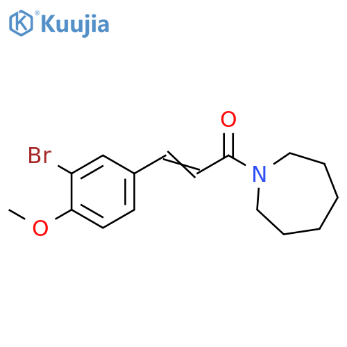 (2E)-1-(azepan-1-yl)-3-(3-bromo-4-methoxyphenyl)prop-2-en-1-one structure