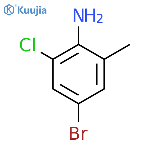 4-Bromo-2-chloro-6-methylaniline structure