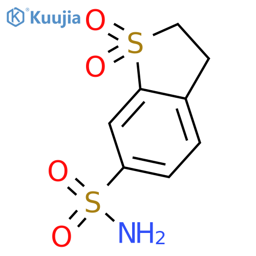 1,1-dioxo-2,3-dihydro-1lambda6-benzothiophene-6-sulfonamide structure