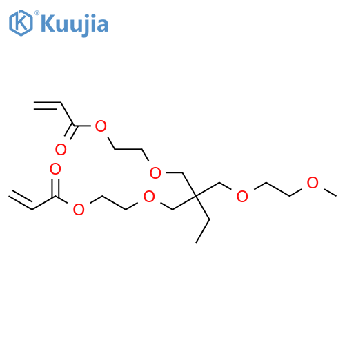 2-Propenoic acid,[2-ethyl-2-[(2-methoxyethoxy)methyl]-1,3-propanediyl]bis(oxy-2,1-ethanediyl)ester (9CI) structure