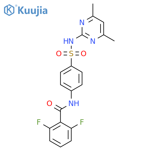 N-{4-(4,6-dimethylpyrimidin-2-yl)sulfamoylphenyl}-2,6-difluorobenzamide structure