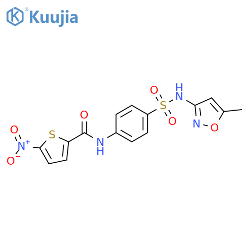 N-{4-(5-methyl-1,2-oxazol-3-yl)sulfamoylphenyl}-5-nitrothiophene-2-carboxamide structure