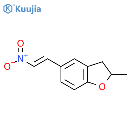 2-methyl-5-(2-nitroethenyl)-2,3-dihydro-1-benzofuran structure
