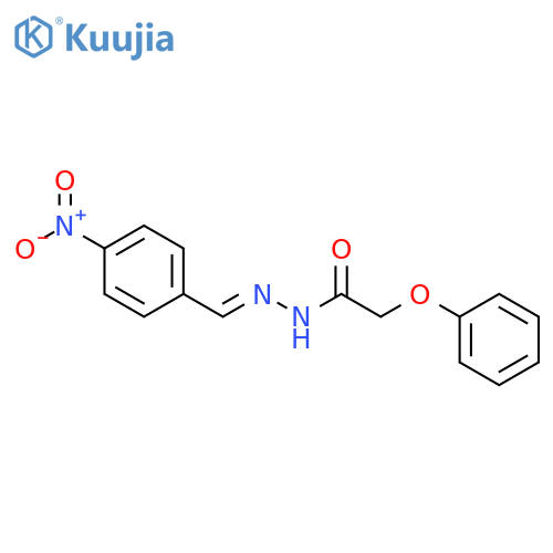 N'-(1E)-(4-nitrophenyl)methylidene-2-phenoxyacetohydrazide structure