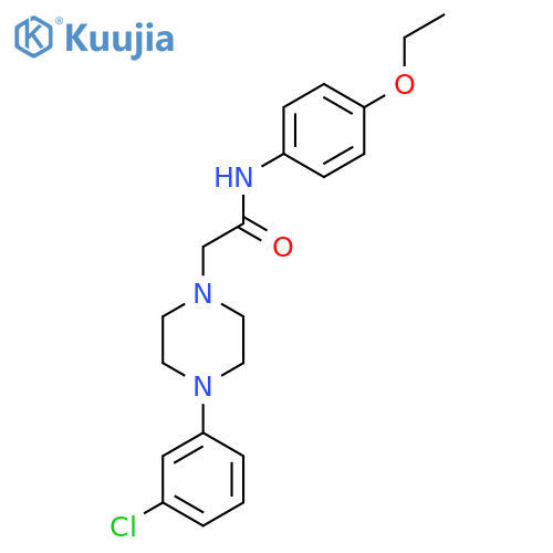 2-[4-(3-Chlorophenyl)piperazin-1-yl]-N-(4-ethoxyphenyl)acetamide structure