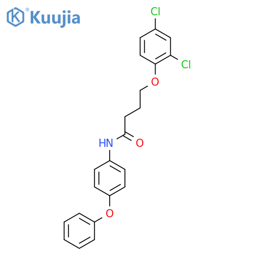 4-(2,4-Dichlorophenoxy)-N-(4-phenoxyphenyl)butanamide structure