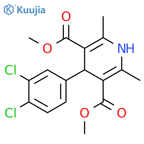 3,5-dimethyl 4-(3,4-dichlorophenyl)-2,6-dimethyl-1,4-dihydropyridine-3,5-dicarboxylate structure