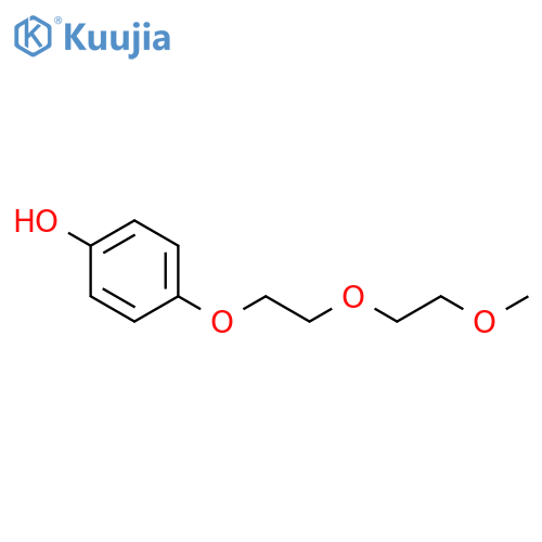 Phenol, 4-[2-(2-methoxyethoxy)ethoxy]- structure