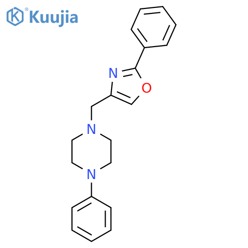 1-phenyl-4-(2-phenyl-1,3-oxazol-4-yl)methylpiperazine structure